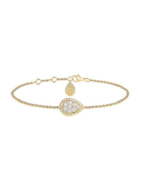 Boucheron Women's Serpent Bohème 18K Yellow Gold & 0.33 TCW Diamond Chain Bracelet/6.1-6.9"