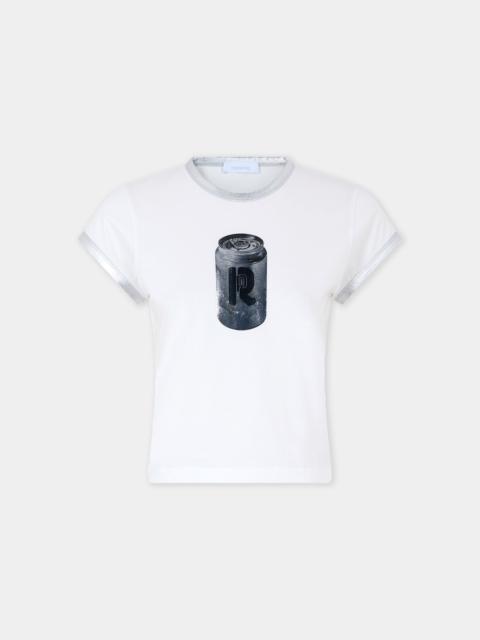 rabanne OHMORI X RABANNE CAN PRINT T-SHIRT IN WHITE COTTON