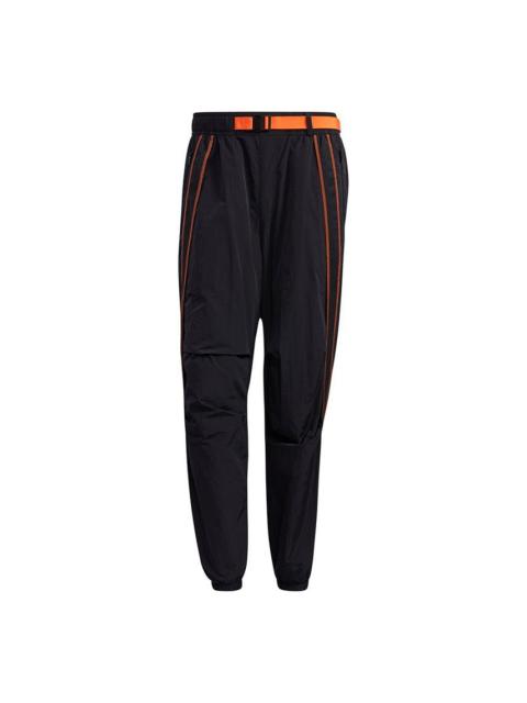 adidas adidas Ub Pnt Wv Astro Woven Contrasting Colors Bundle Feet Sports Pants Black GP0830