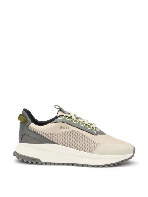 BOSS TTNM EVO GORE-TEX TRAINERS WITH RIBBED SOLE