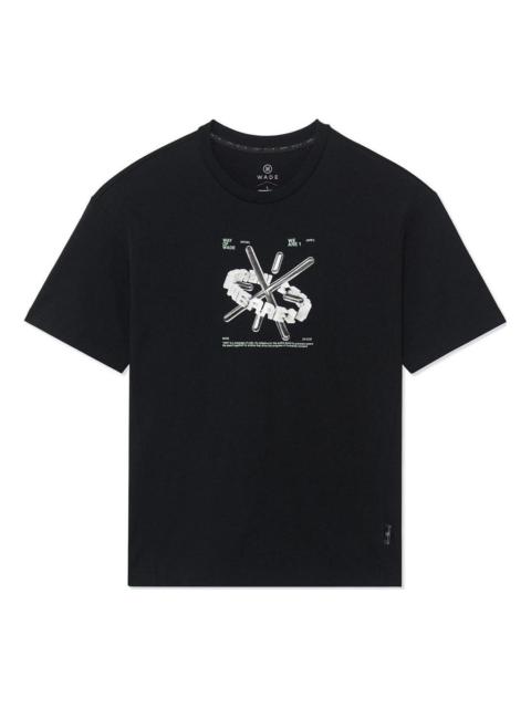 Li-Ning Li-Ning x Glare Way Of Wade Graphic T-shirt 'Black' AHSS645-1