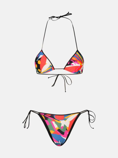 Reina Olga 'SAM' MULTICOLOURED POLYAMIDE BLEND BIKINI