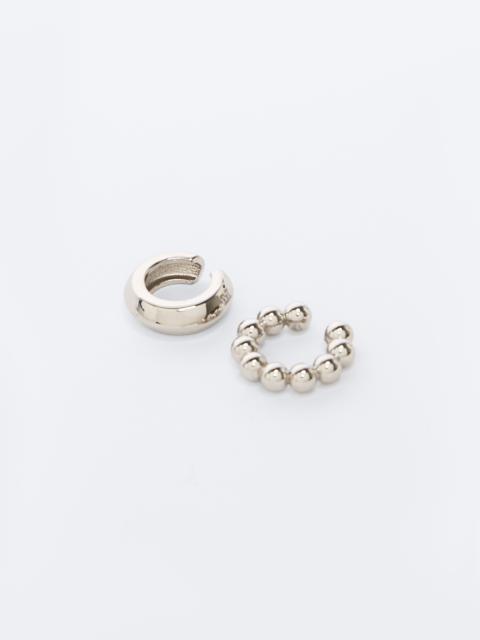 Max Mara EARCUFF Set of 2 metal ear cuffs