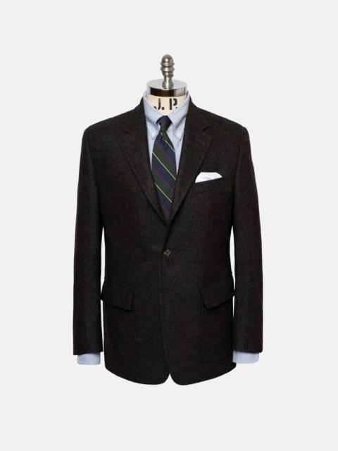 J. PRESS MADE-IN-CANADA BROWN MARL SHAGGY DOG SCOTTISH SHETLAND WOOL SPORT COAT