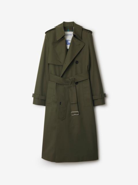 Burberry Long Cotton Blend Trench Coat