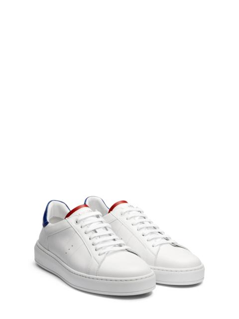 J.M WESTON On Time Sneaker in Whte /Red /Blue