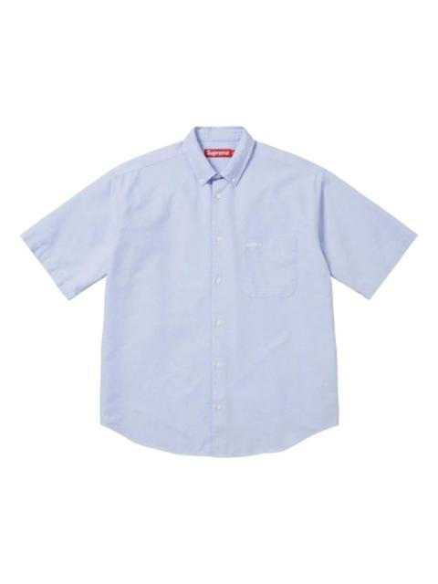 Supreme Supreme SS26 Loose Fit Oxford S/S Shirt 'Light Blue' SUP-SS26-158-BLU