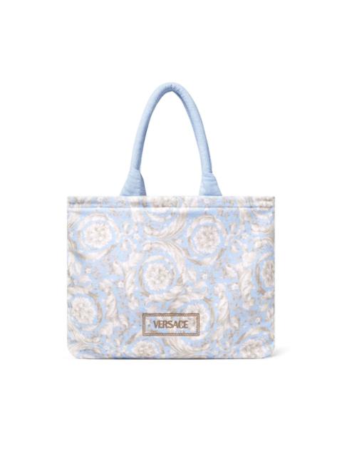 VERSACE Barocco terry.towelling tote bag