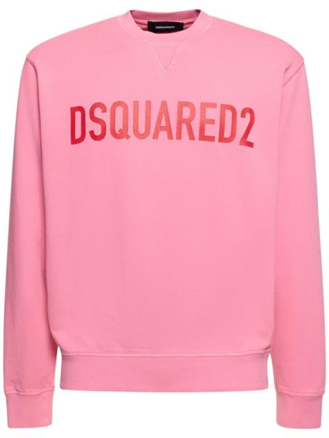 DSQUARED2 Logo Cool Fit cotton crew sweatshirt