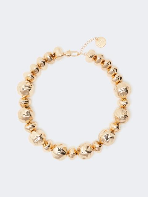 Max Mara AMICI Irregular sphere-adorned choker necklace - GOLD
