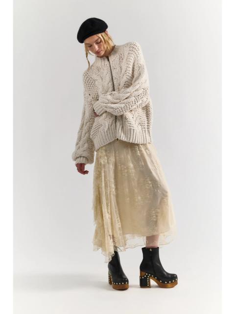 FREE PEOPLE Lola Cable Knit Cardi