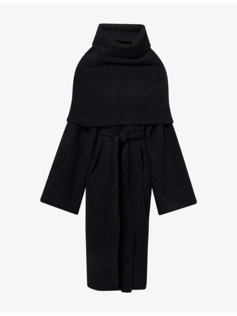 Rick Owens Dagger Belted Cashmere Coat