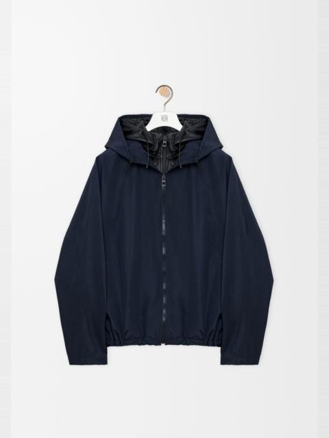 Loewe Hooded jacket in technical cotton shell