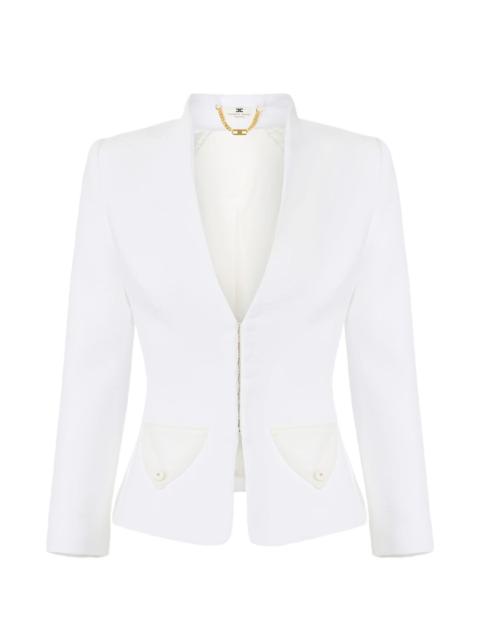 ELISABETTA FRANCHI bouclé tweed jacket