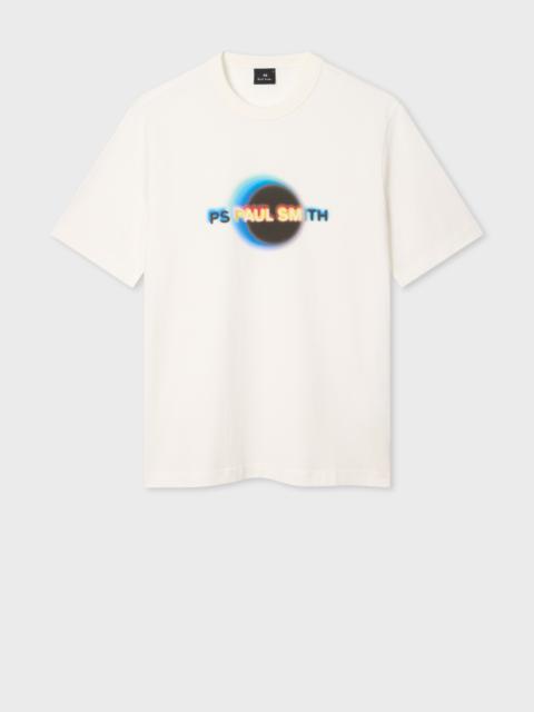 Paul Smith White 'Eclipse' Print T-Shirt