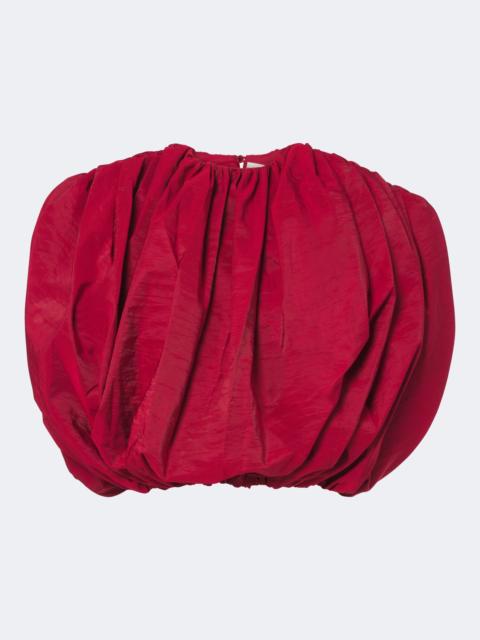 MAGDA BUTRYM Silk-blend taffeta crop top