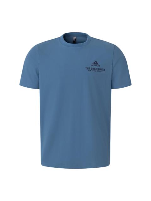 adidas Functional Graphic T-shirt Asia Sizing 'Blue' JD5749