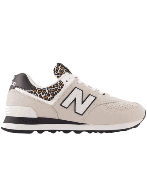 New Balance 574 Grey Black Leopard Print (Women's)