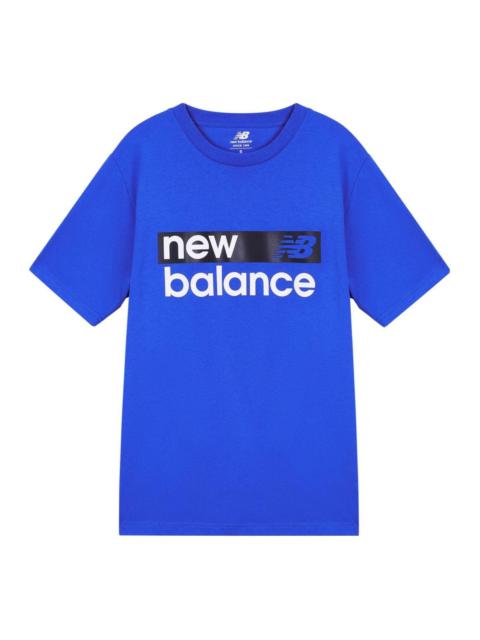 New Balance Classic Core Graphic Short Sleeve T-shirt 'Blue White' MT03917-CO
