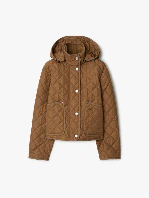 Burberry Quilted Nylon Cropped Jacket
