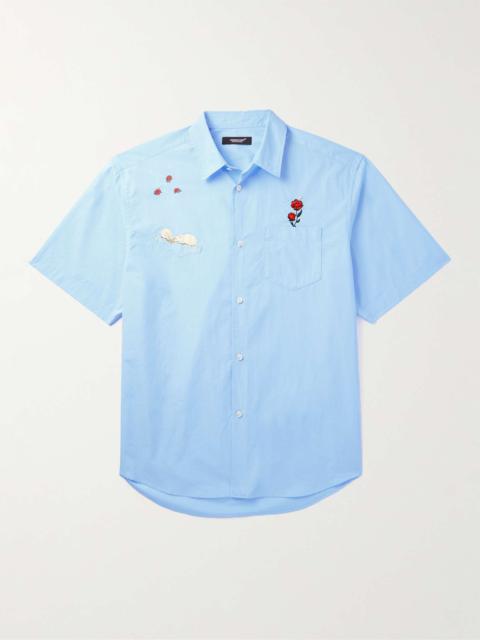 UNDERCOVER Embroidered Cotton-Poplin Shirt