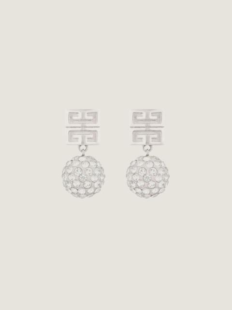 Givenchy 4G EARRINGS IN METAL WITH CRYSTALS