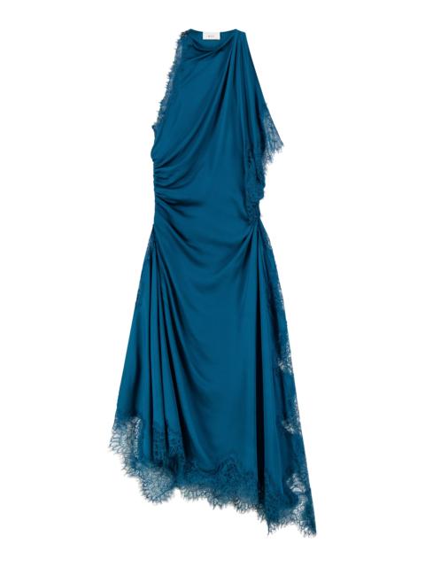 A.L.C. Miriam Satin and Lace Maxi Dress
