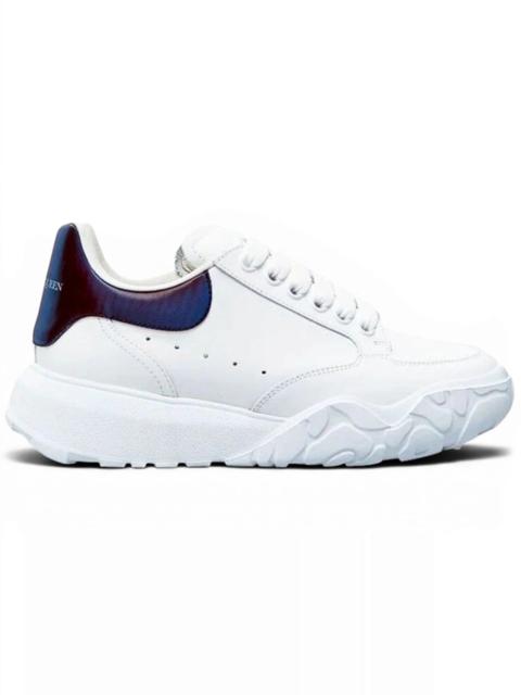 Alexander McQueen Alexander McQueen Oversized Court Trainer White Chrome Blue Lenticular