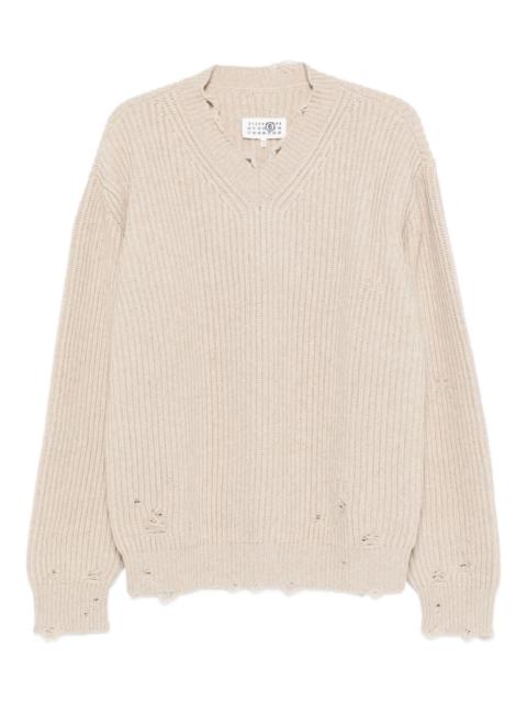 MM6 Maison Margiela v-neck sweater