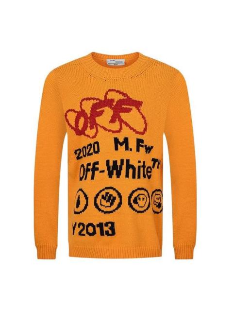 Off-White Off-White Industrial Y013 Knit Crewneck Tee 'Yellow' OMHE032F19E370166010