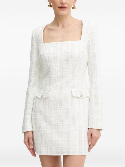 GUESS USA pearl-embellished square-neck mini dress