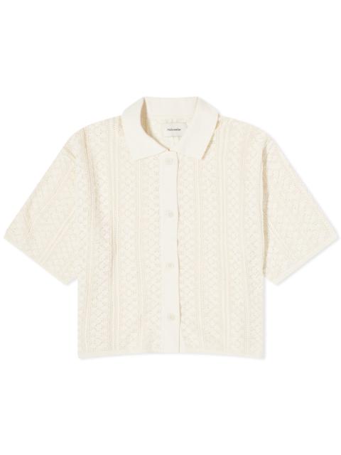 Holzweiler Loch Crochet Knit Shirt
