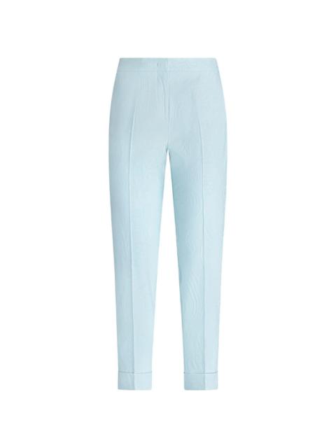 jacquard tailored trousers