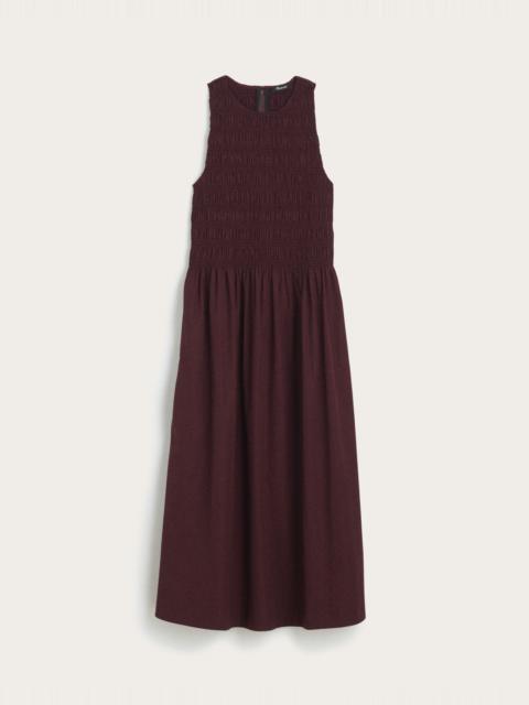 Madewell Smocked Racerback Midi Dress