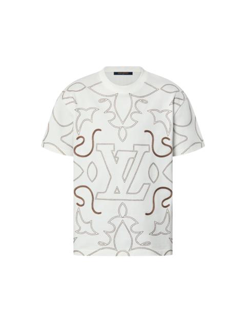 Louis Vuitton Embroidered Cotton T-Shirt