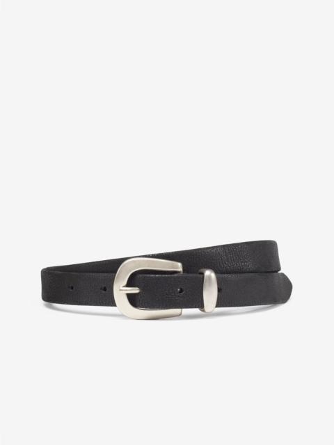 CORNELIANI Black leather belt