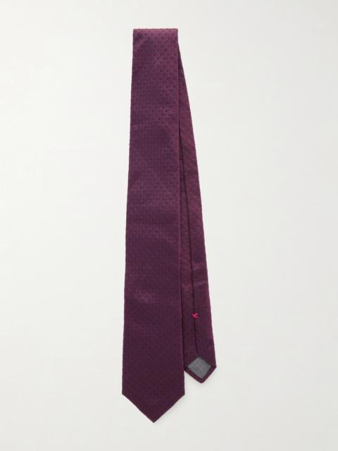 Brunello Cucinelli 8cm Polk-Dot Silk-Jacquard Tie