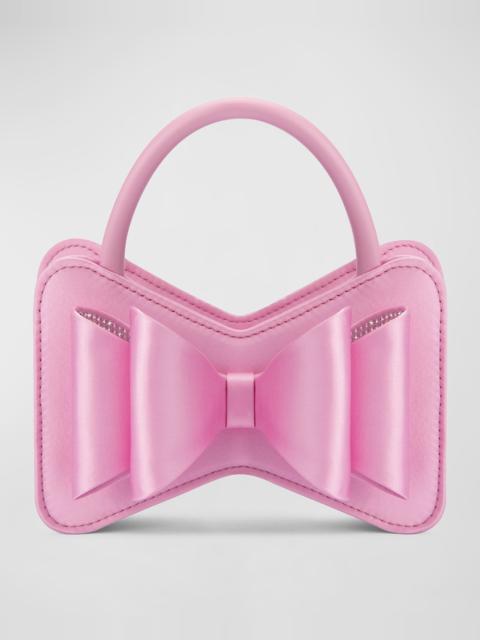 MACH & MACH Le Cadeau Mini Bow Satin Top-Handle Bag