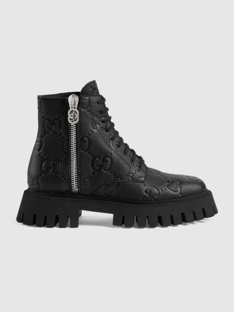 GUCCI Women's GG leather boot