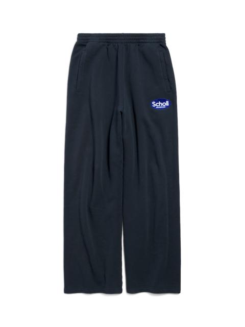 BALENCIAGA Men's Balenciaga I Scholl Baggy Sweatpants in Black Faded