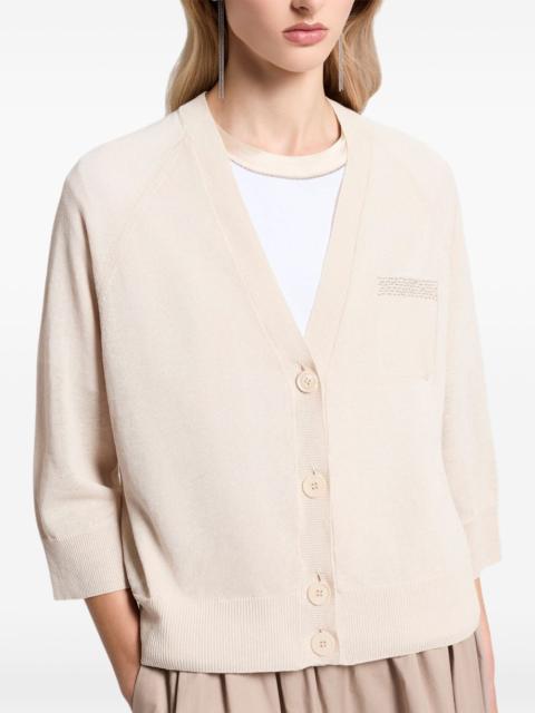 PESERICO button raglan sleeve cardigan
