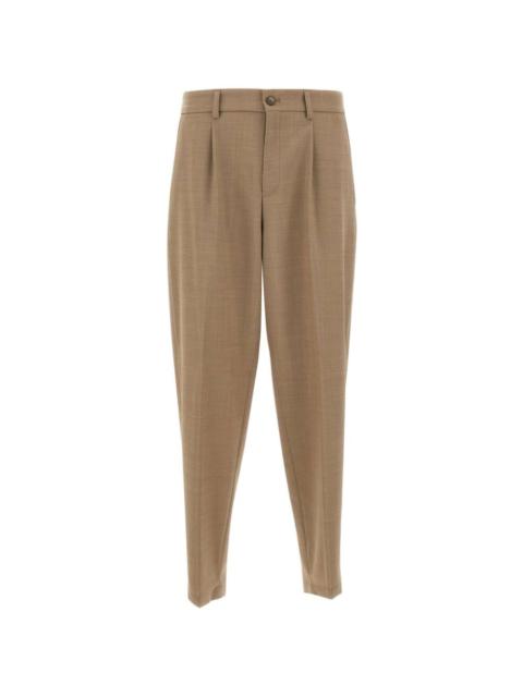 BOSS pleated tapered trousers