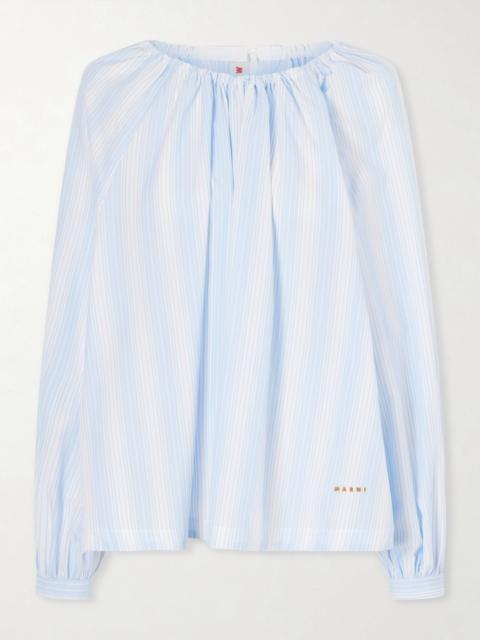 Marni Striped Cotton-poplin Shirt