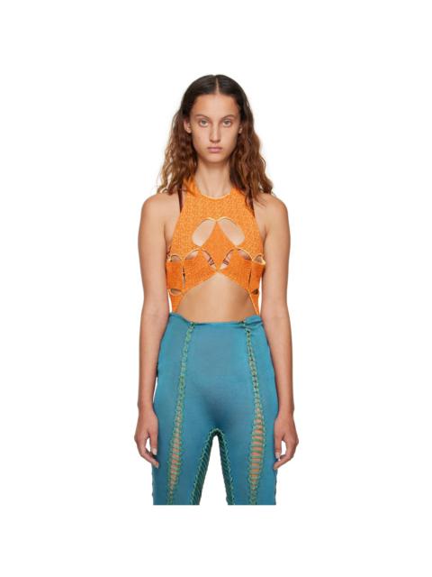 ISA BOULDER SSENSE Exclusive Orange & Yellow Bodysuit