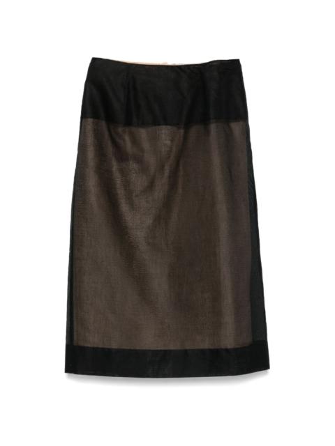 Carven layered midi skirt