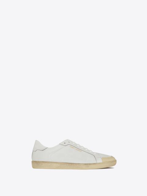 SAINT LAURENT court classic sl/39 sneakers in perforated leather