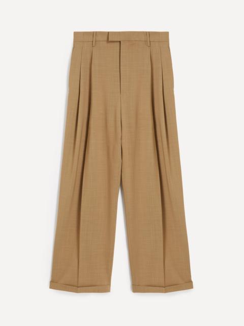 BARENA Braghier Khaki Wide-Fit Trousers