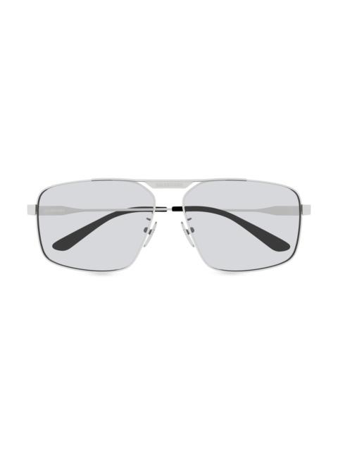 BALENCIAGA Men's Tag 3.0 62MM Navigator Sunglasses - Silver
