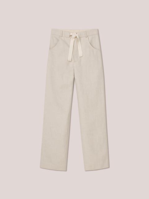 Nanushka TYMEO - Loose cotton linen pants - Natural