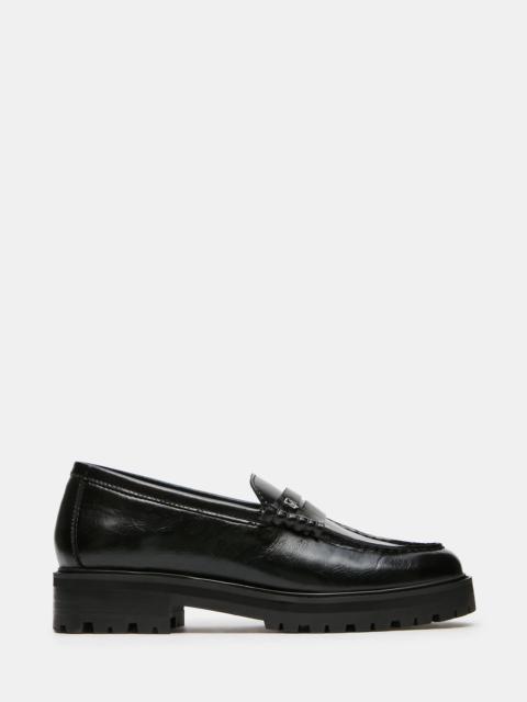 STEVE MADDEN MIRAN BLACK LEATHER